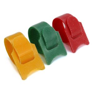 Back-to-Back Hook-and-Loop Cable Ties (Hook-and-Loop in One Piece), Colorful