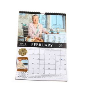 Unique Fashion Giant Monthly Wall Calendar Coated Paper With Hanger