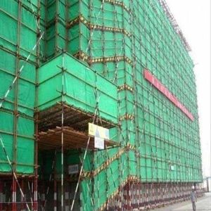 Fire Retardant Plastic Scaffold Safety Net Green Dense Mesh