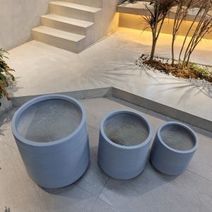 Customed Fiber Clay Planter For Gardening Needs And Affordable