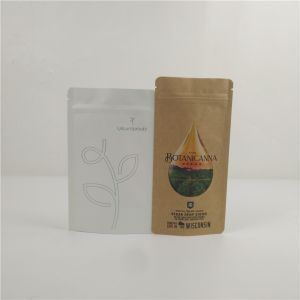 Custom Compostable Kraft Paper Bag Custom Printing Biodegradable Paper Pouch for
