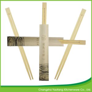24cm Nature Sushi Chop Sticks Bamboo Disposable Open Paper Packing