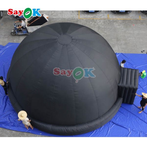 10m Giant Black Inflatable Fulldome Planetarium Projection Tent Comes with Air Blower
