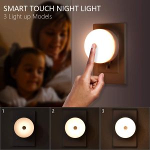 Plug-in Receiver Chimer and Waterproof Transmitter,4 Volume Adjustment Wireless