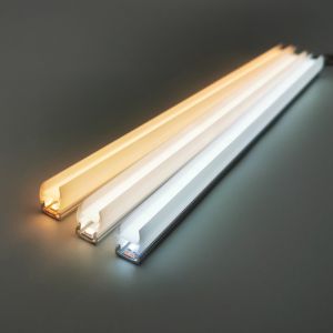 Single Glass Shelf LED Lights In Warm White For Retail Shelving