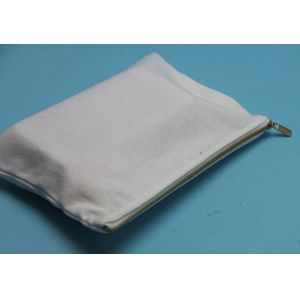 23x15cm 8oz Canvas Cotton Make Up Pouch Embossing Logo