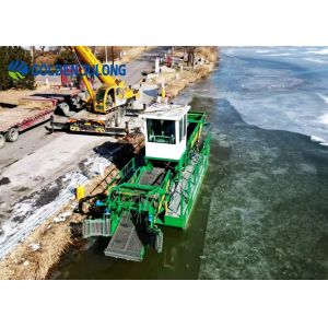 Floating Salvage Collection Trash Skimmer Vessel With Automatically Unloaded