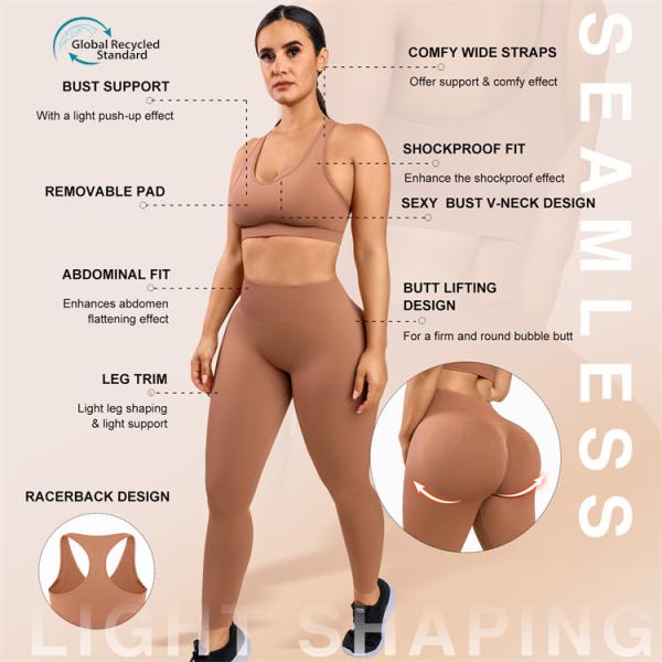 Hexin Eco Friendly Clothes Fitness Sublimation Long Sleeves Yoga Set Pattern Type Solid