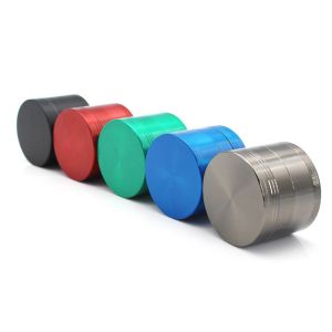 50 Mm Flat Metal Wed Dry Herb Grinder With Storage Collection Functions