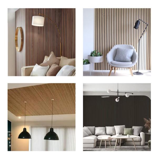 Environmental Friendly 9mm Acoustic Soundproof Wall Install Decoration WhitePolyester Acoustic Panel For Studio