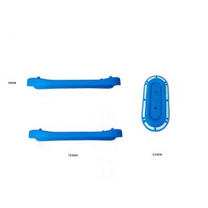 Customized Blue Speaker With Silicone Wrapped Metal Accessories, Speaker