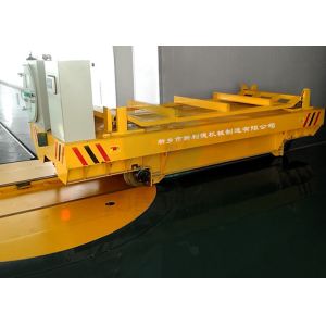 Heavy industrial use safey device electric flat cart with turntable