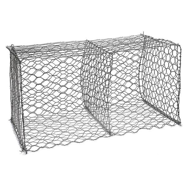 60 × 80mm Woven Gabion Baskets 1mx1mx1m Wire For Higher Loading Capacity And