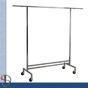 Buy cheap Adjustable Bar Clothes Display Rack/ Metal Floor Display Stand / Garment display from wholesalers