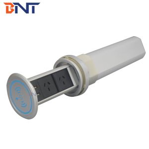 Australian market kitchen worktop concealed motorized pull up power socket with