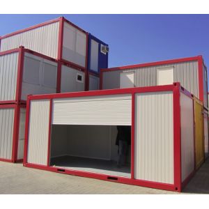 Flat Pack Prefab Container House using Sandwich Panel Knock Down Wall for