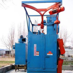 Overhead Rail Hook Shot Blasting Machine High Efficiency For Oil Tank Propane