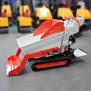 Fully New Self Loading Mini Dumper Movable Gasoline 0.8ton Track Dumper for Sale