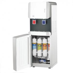 China Freestanding POU Water Cooler , White Reverse Osmosis Hot Cold Water Dispenser on sale