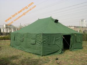 China Outdoor Pole-style Galvanized Steel Waterproof Canvas Military Tent on sale