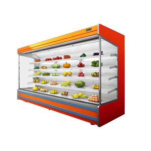 Large Commercial Display Freezer With LED Multideck Storage Display Cabinet