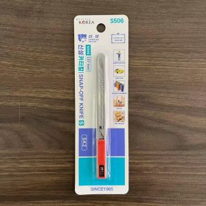 China Steel Handle 9mm Utility Knives with Retractable Blade and Durable SK2 Steel Material on sale