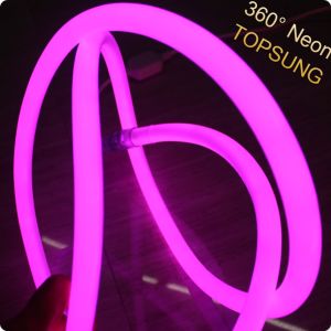 16mm micro 360 degree flex led neon strip for signs 12v pink color emitting soft