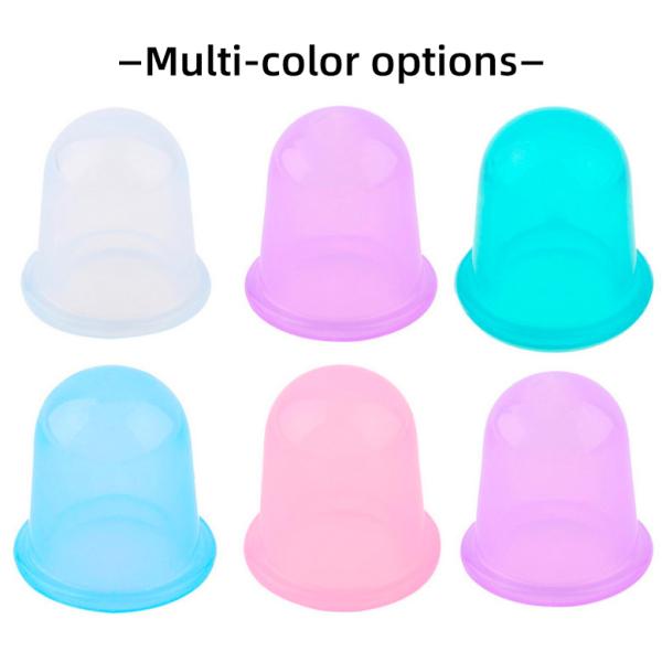 GPPS Plastic Vacuum Massage Cups For Face Silicone Multifunctional