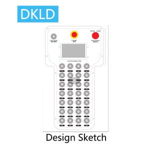 28 button wireless remote control with LCD screen
