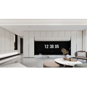 Curva Elegant Fadior Stainless Steel TV Console With White Quartz