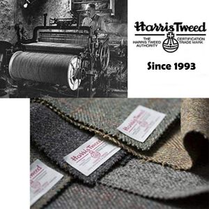 RFID Brown MONOJOY Faraday Pouch Car Keys Harris Tweed Surface RFI Shielding