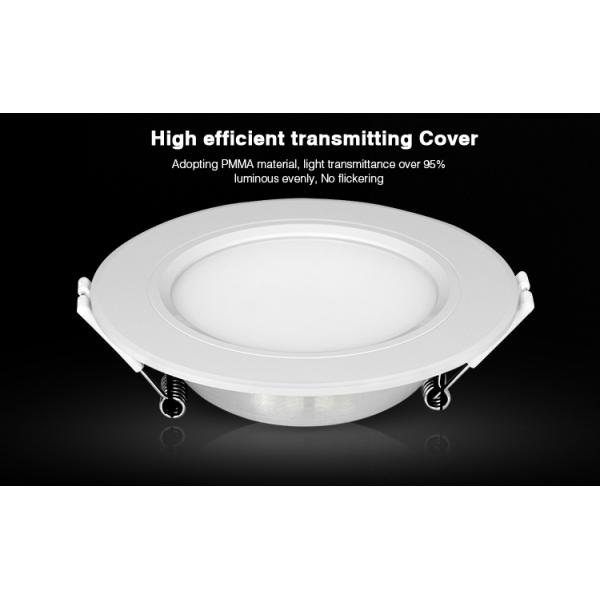 Milight Wifi 6W RBG+CCT LED Downlight 2.4G All color RGB and dual white 3000k to 6000k LED Ceiling Light with APP