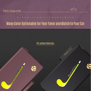 Sun visor tissue holder PU leather tissue holder for napkin storage bag with