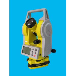 30X Magnification Electronic Digital Theodolite Two Seconds Accuracy Yellow