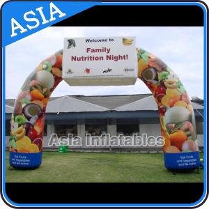 Square Inflatable Archway With Ball Middle For Advertising