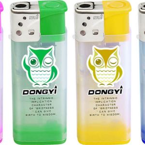 Custom Print Carton Windproof Electric Cigarette Lighter Refillable and