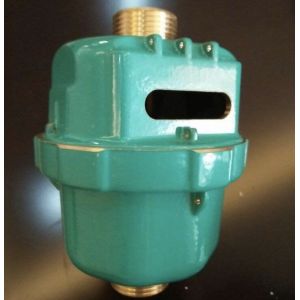 Volumetric Water Meter Body Green Color Flow Meter Body For Cold Water DN15