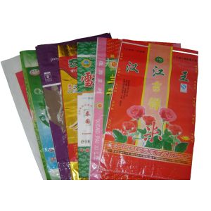 10Kg PP Laminated Rice Packaging Bag , PP Woven Sack Bags for Fertilizer