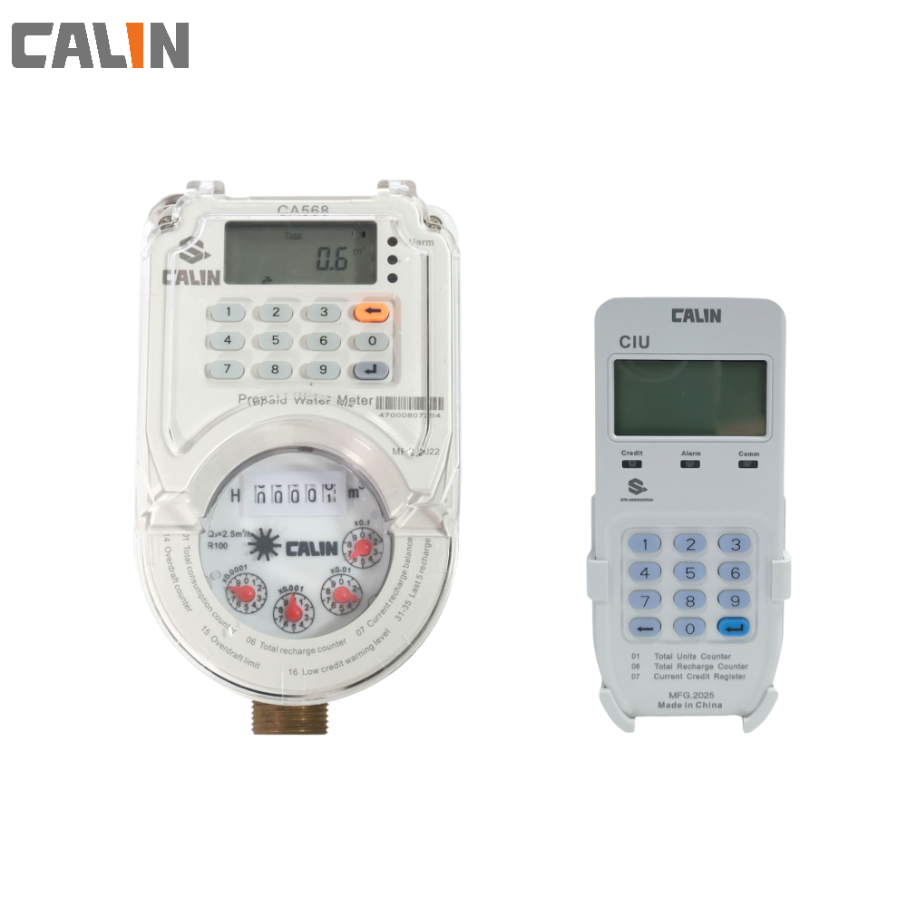 Multi-jet STS Prepayment Water Meter with Keypad LCD and Counter Dual Display