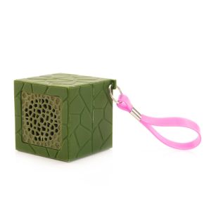 Square Microboom Bluetooth Hiking Speaker Waterproof With Hang Loop