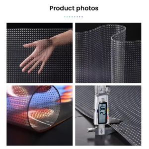 Flexible Glass Curtain Wall LED Film Screen High Transparency 85% Lightweight