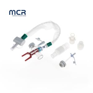 Disposable PVC 72h Type Closed Suction Catheter With Irrigation Port