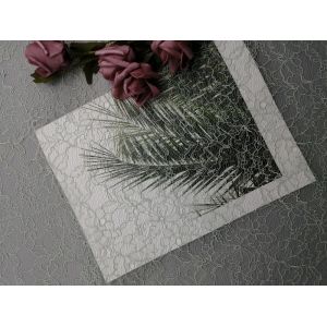 100% Polyester Corded Lace Fabric Customized Color Embroidered Fabric