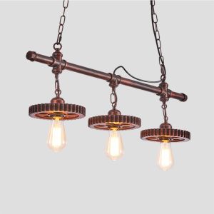 Retro Industrial Style Chandelier Creative Restaurant Iron Lamp Bar Clothing