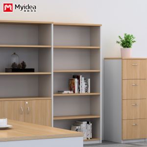 Customized Office Furniture Multi Layer Display Cabinet , Storage Wall Cabinet