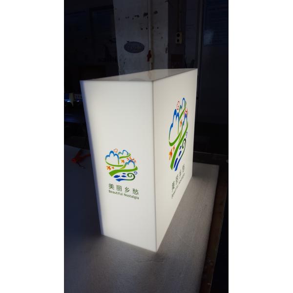 Advertising LED Light Boxes White 9000K Free Standing for shopping mall