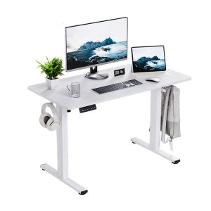 Electric Height Adjustable Desk for Home Vintage Rustic Work Station Office