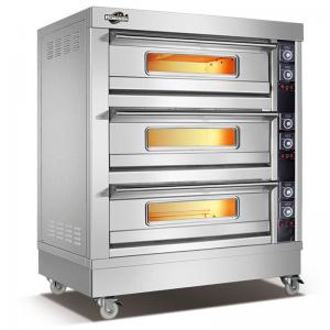 Wholesale Commercial Baking Equipment 3 Deck 6 Tray Pizza Bakery Oven Price For Sale,Electric Ovens Bakery from china suppliers