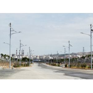 Outdoor LED Lamp Wind And Solar Hybrid Street Light System 60W 79201lm