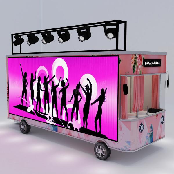 2023 Multipurpose Mobile Electric Fast Food Snack Tricycle Pedicab with Video Support